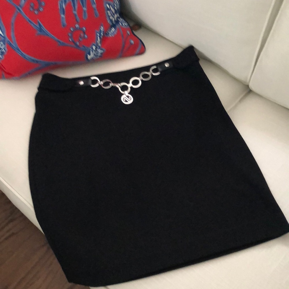 Adrienne Vittadini Black Classic Skirt